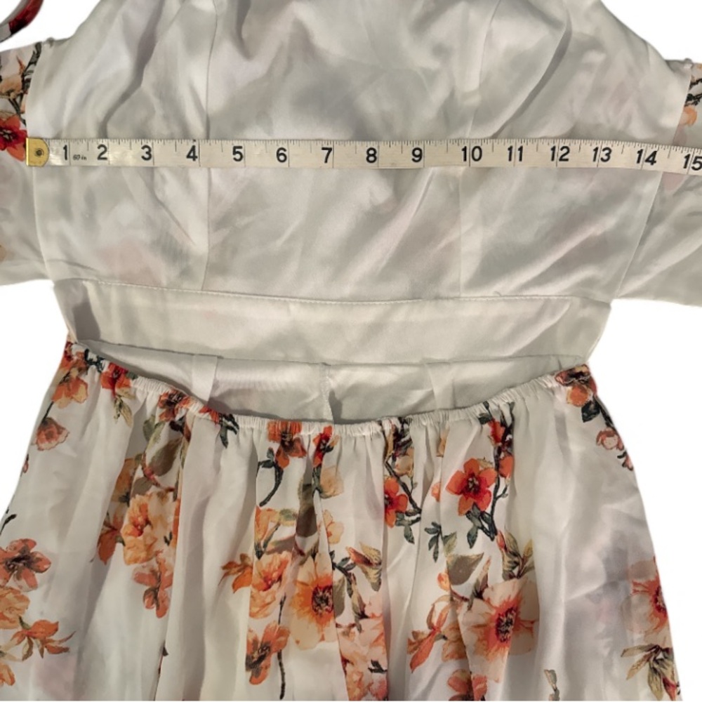Floral Flair Jumpsuit (ivory) with pockets from NanaMacs/Wishlist Apparel SMALL - Picture 15 of 16